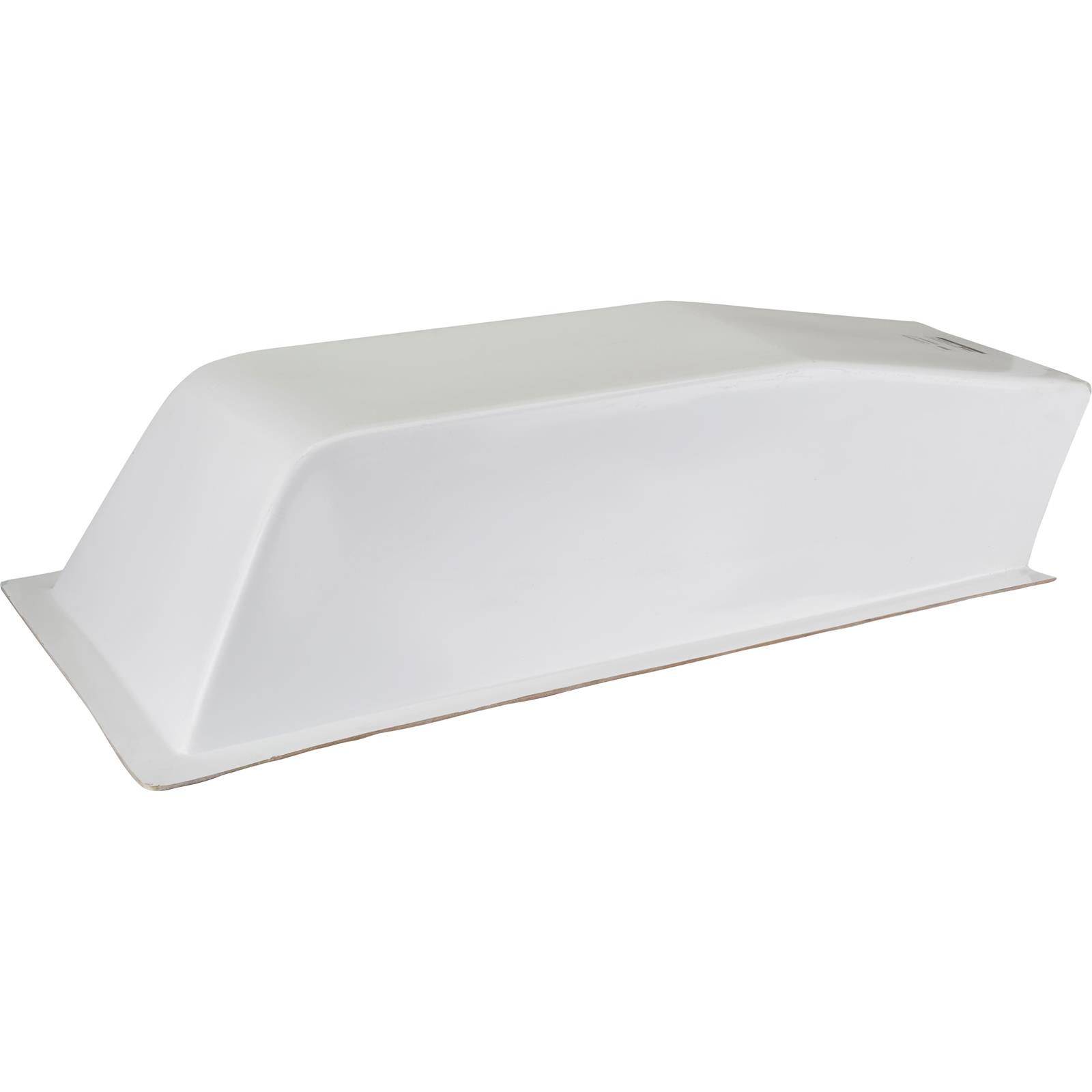Speedway Motors GM Style Pro Stock Fiberglass Hood Scoop, 39 x 21.5 x 9 Inch Universal Drag Car Hood Air Intake Scoop, Heavy Duty Fiberglass with Gelcoat Finish, Paint Ready