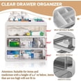 thumbnail image 4 of Multilayer Drawertype Plastic Storage Box Organizer/Medicine Box - Multifunctional Storage Container,Family Medicine Box Organizer,Organize Medications,Stationery,Office Items,Etc,Easy Access, 4 of 6