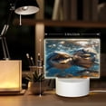 thumbnail image 6 of Kdxio Playful Dolphins Underwater Rectangular Acrylic Night Light Acrylic Sleep Night Light Friend Gifts for Birthday Gifts for Women Teens Boys Girls, 6 of 9
