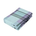 thumbnail image 3 of Cute Purple and Black Plaids Hand Towel Absorbent Bath Towels for Bathroom Sports Gym 28" x 14" Set of 2, 3 of 8