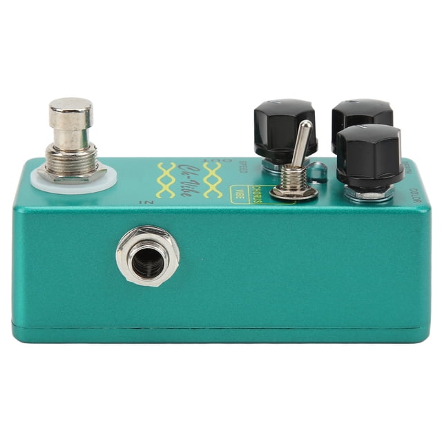 Chorus Vibrato Pedal Metal 2 en 1 Pedales de efectos de guitarra eléctrica con interruptor True Bypass