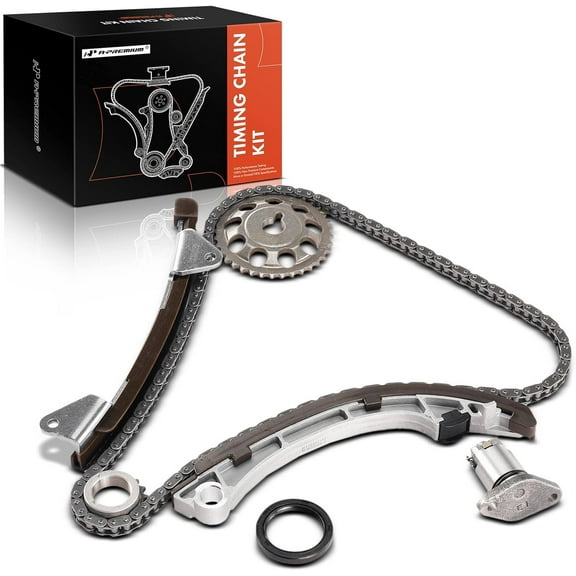 A-Premium 6PCS Engine Timing Chain Kit W/Sprocket [fits DOHC, 4Cyl 1.8L, 1ZZ-FE] Compatible with Chevrolet Prizm & Pontiac Vibe 03-08 & Toyota MR2 Spyder Celica 00-05, Corolla 00-08, Matrix 03-08
