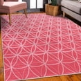 thumbnail image 3 of Abstract Decorative Rug, Retro Geometric Ombre Inspired Pattern Classic Curves Illustration, Quality Carpet for Bedroom Dorm and Living Room, 6 Sizes, Pastel Pink, by Ambesonne, 3 of 4