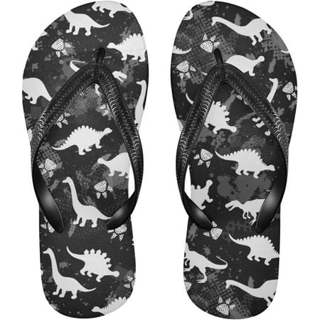 

Hidove Cute Kids Dinosaurs Pattern Flip Flop Sandal Men s and Women s Summer Sandal | Beach & Water Shoes（654）