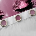 thumbnail image 4 of Homewish Girly Elegant Eyelash Blackout Curtains Set of 2 (52x84 Each) for Female Men Adults,Bling Glitter Window Curtains,Sparkling Crystal Curtains and Drapes,Breathable Home Decor, 4 of 6