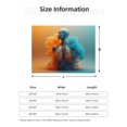 thumbnail image 5 of Naloa Surreal Body Art Flannel Fleece Throw Blanket for Bed Couch, Thick Blanket - All Seasons Suitable for Women, Men and Kids-40"x30", 5 of 6