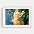 thumbnail image 2 of Gaze in the Leaves - Photography Cat Modern Art Nature Floral Scenic Summer Pastel Unframed Wall Art Print 16 x 24 inches, 2 of 7