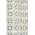 thumbnail image 2 of SAFAVIEH Cambridge Kimberly Geometric Wool Area Rug, Silver/Ivory, 6' x 9', 2 of 7