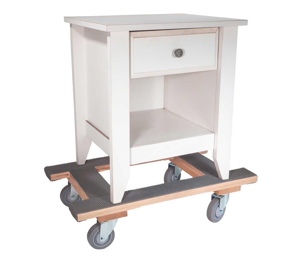 18"x30" H Shape Moving Dolly with Non Marking Wheels - 1000 lbs Capacity Heavy Duty Furniture Dolly with 4" Casters & Rubber belting