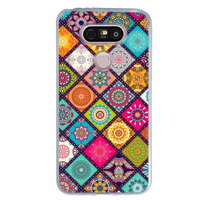 Funda Para LG G4 Stylus Mandalas Mosaico, Uso Rudo,