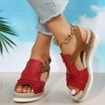 thumbnail image 2 of Oyedens Womens Platform Wedge Sandals Fashion Casual Open Toe Espadrilles Chunky High Heels Dress Sandals, 2 of 7
