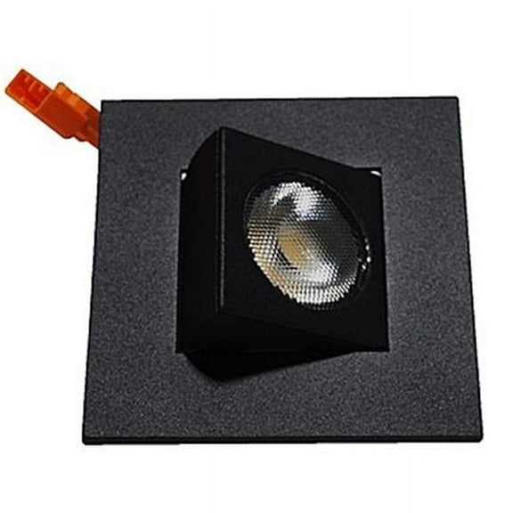 Nicor Lighting DQR2-AA-10-120-3K-BK 2 in. Square Eyeball LED Downlight, Black - 3000K
