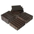 thumbnail image 2 of IVV 27PCS Deck Tiles, Premium Natural Pine Wood Floor Tiles, Outdoor Waterproof All Weather Interlocking Patio Tiles (12" x 12" - Black Walnut), 2 of 9