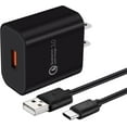 TRAHOO18W Quick Charge 3.0 Charger Cable Adapter Compatible with