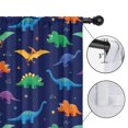 thumbnail image 4 of Blackout Kids Curtains,Dark Blue Dinosaurs Colorful Pattern Childrens Insulated Curtains Set Of 2,Bedroom Essentials,Toddler Room Decor 42"x63", 4 of 5