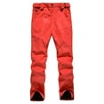 thumbnail image 4 of Rohuuque Unisex Plus Sized Ski Pants Waterproof Windproof Thermal Insulated Snowboard Trousers for Mountain Riding Red, 4 of 6