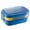 Blue, variant on BinKFF Adult Lunch Box, 3 Compartment Meal Prep Containers with Lids, Clear Lunch Box Containers for Adults Men Women, Food Storage Containers - Microwave, Dishwasher Safe
