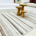 thumbnail image 3 of Alfa Rich 7x10 Beige Gray Area Rugs for Living Room Bedroom Decor Cotton Washable Pet Friendly, 3 of 5