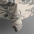 thumbnail image 3 of Beige Butterfly Plant Pattern Rectangle Tablecloth 60"x84",Waterproof Polyester Rectangle Table Cloth, Wipeable Spillproof Polyester Tablecloth for Dining, Camping, Indoor and Outdoor, 3 of 5