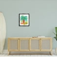 thumbnail image 3 of Stupell Industries Tropical Palm Plant Leaves Whimsical Summer Botanicals Graphic Art Metallic Gold Floating Framed Canvas Print Wall Art, Design by unknown, 3 of 5