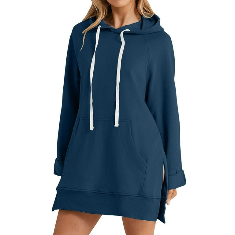 Warm Fleece Hoodie Dress The Warmy Oversized Hoodie Dress For Women - Long Split Hem Pullover Sweatshirt With Pocket & Drawstring Split Hem Hoodie Pullover Warm Fleece Hoodie Dress The Warmy Oversized Hoodie Dress For Women - Long Split Hem Pullover Sweatshirt With Pocket & Drawstring Split Hem Hoodie Pullover