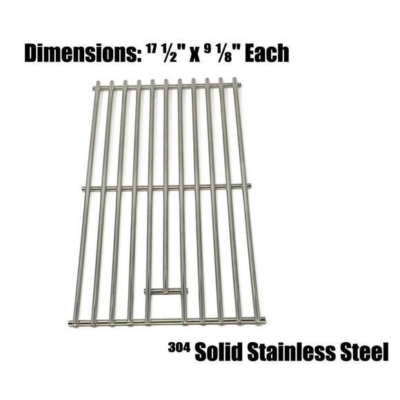 Replacement Stainless Cooking Grid For Vermont Castings vc412, VCS4008, VCS4008P, VCS400ES, VCS401, VCS4018, VCS401ESP, VCS401SS, VCS4028, VCS4038, VCS522SSN, Gas Model - Sold Individually