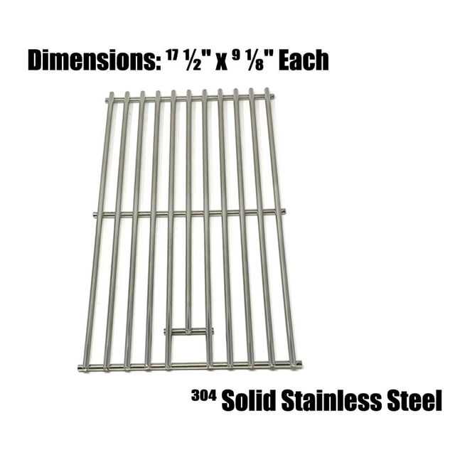 Replacement Stainless Cooking Grid For Vermont Castings vc412, VCS4008, VCS4008P, VCS400ES, VCS401, VCS4018, VCS401ESP, VCS401SS, VCS4028, VCS4038, VCS522SSN, Gas Model - Sold Individually