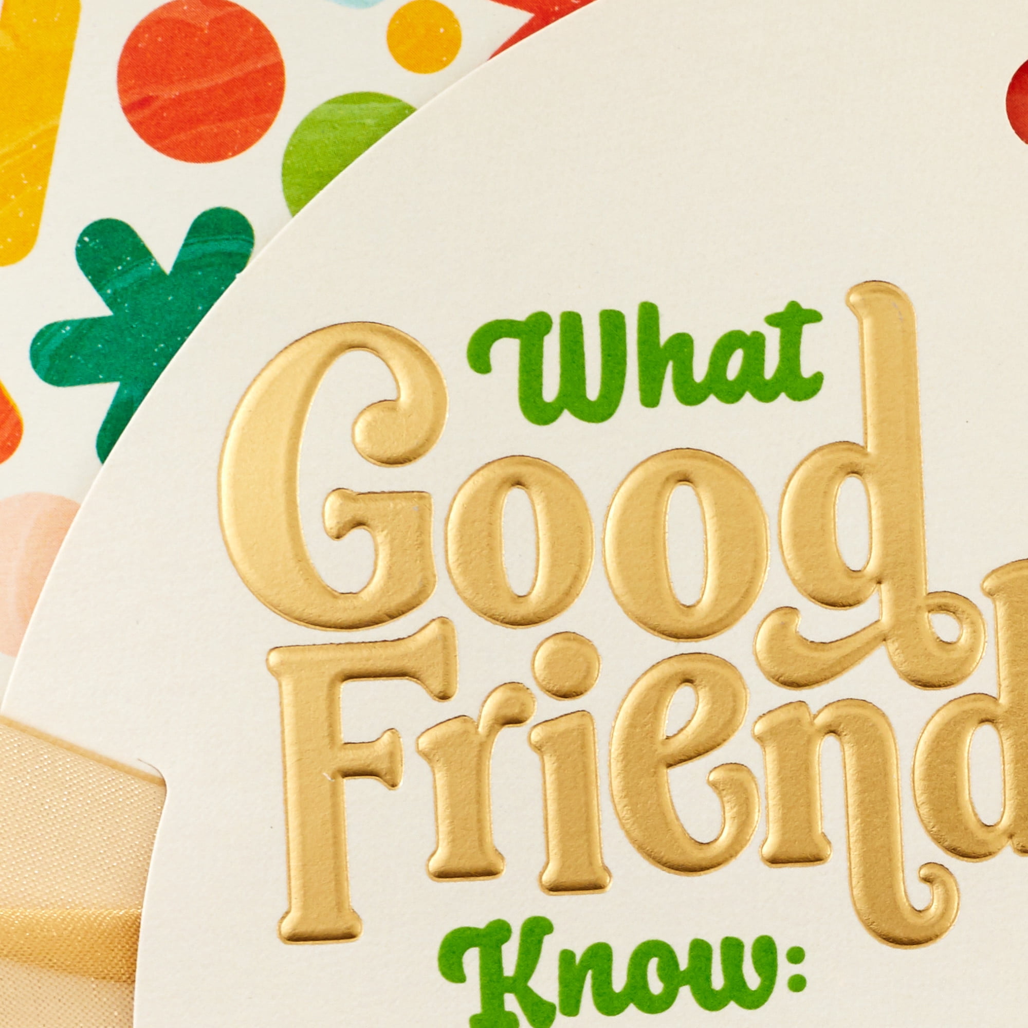 Hallmark Birthday Card for Friend (What A Good Friend Knows)