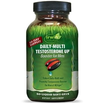 Irwin Naturals Daily-Multi Testosterone UP Booster for Men - 60 Soft-Gels
