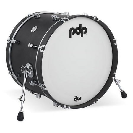 PDP Concept Classic 14x20 Ebony Stain Kick Drum with Ebony Stain Hoops