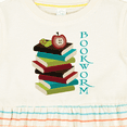 thumbnail image 4 of Inktastic Bookworm Reading Book Lover Girls Baby Dress, 4 of 5