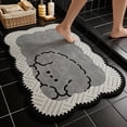 thumbnail image 6 of 23.6" x 15.7" Super Absorbent Diatomaceous Earth Bath Mat, Large Quick Drying Non-Slip Diatomite Stone Bath Mats for Bathroom, Easy to Clean, 6 of 7