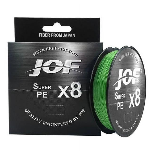JOF Braided Line 8X 150/300/500m 7 Color All for Fishing Line MaxDrag 100LB Multifilament PE Line for Saltwater Sea Fishing HGreen Mainline