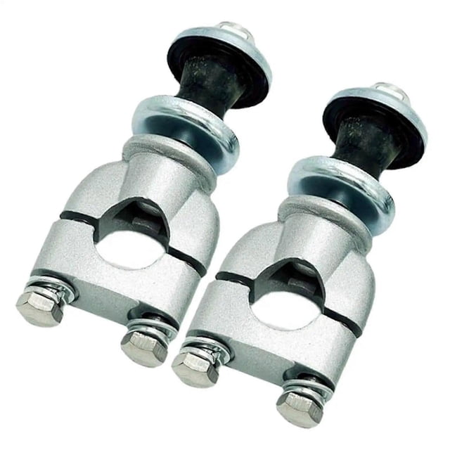 2 piezas de elevadores de manillar para motocicleta, abrazadera de montaje de 7/8 pulgadas (22 mm) para motocicletas de motocross, color plata.