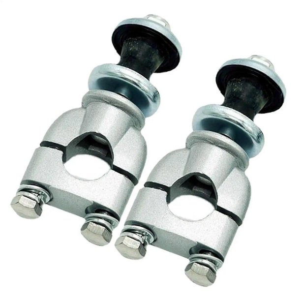 2 piezas de elevadores de manillar para motocicleta, abrazadera de montaje de 7/8 pulgadas (22 mm) para motocicletas de motocross, color plata.