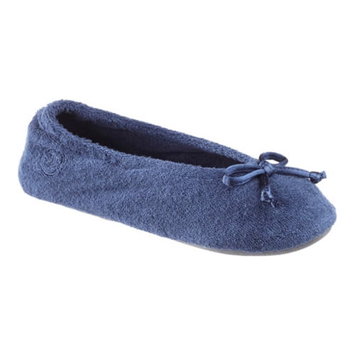 blue isotoner slippers