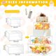 thumbnail image 2 of 3 Pcs Square Acrylic Cake Stand 3 Tiers Clear Fillable Cake Riser with LED String Light Cupcake Stand with Lid for Wedding Birthday Party Table Desserts (8 Inch, 10 Inch, 12 Inch), 2 of 5