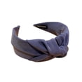 thumbnail image 1 of Diadema de tela de ala ancha de color puro Diadema con nudo cruzado Horquilla Wmkox8yii  fajkfhkj3996, 1 of 1