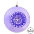 thumbnail image 3 of Vickerman 4.75" Lavender Shiny Star Brite Ball Ornament, 4 per Bag, 3 of 4