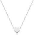 thumbnail image 4 of Granddaughter Valentines Day Jewelry Heart Necklace for Teens Gift from Grandma, Grandpa, "Never Could I have Imagined How Much Love'' (silver), 4 of 5