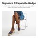 thumbnail image 2 of Espadrille Wedge Platform Coach para mujer, color azul oscuro, talla 7.5, 2 of 5