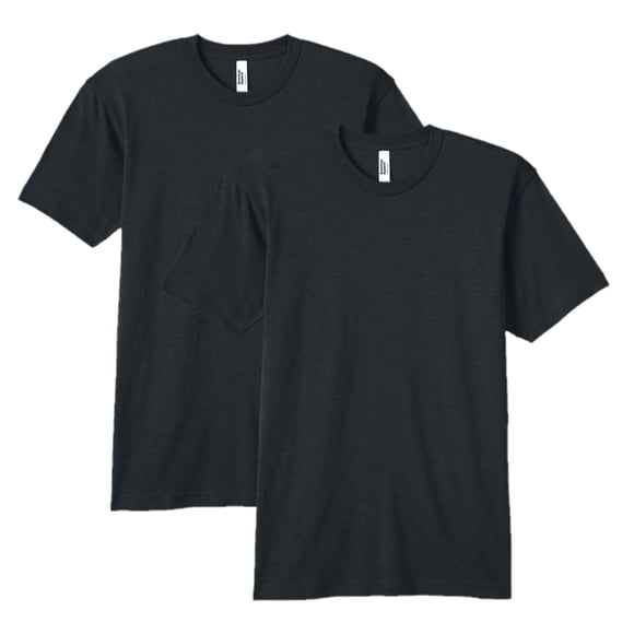 Camiseta American Apparel Tri-blend Track Gtr401, paquete de 2