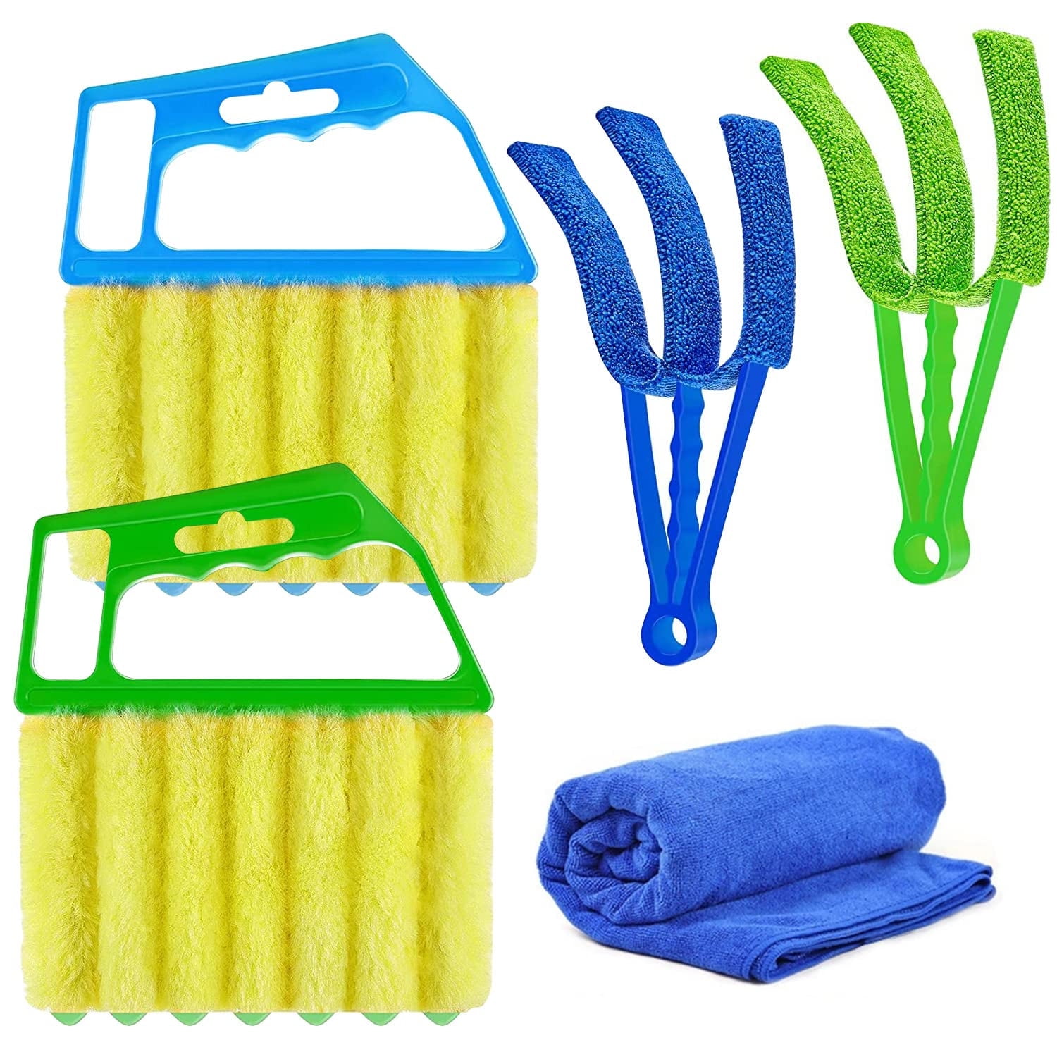 Useful Microfiber Window cleaning brush air Conditioner Duster cleaner with  washable venetian blind blade cleaning cloth – Try Instantly Fresh