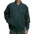 thumbnail image 1 of Sudadera Wancir con cremallera para hombre, sin capucha, con solapa, ligera, polar, deportiva, deportiva, 1 of 3