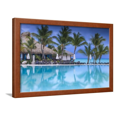 Dominican Republic, Punta Cana, Cap Cana, Swimmkng Pool at the Sanctuary Cap Cana Resort and Spa Framed Print Wall Art By Jane