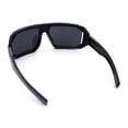 thumbnail image 7 of Locs USA Flag Oversized Wrap Around Gangster Plastic Biker Sunglasses [B/W - Black], 7 of 7