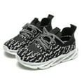 thumbnail image 7 of kkdom Boys Girls Running Walking Sneakers Shoes Comfort Lightweight Breathable Athletic Tennis White and Black 6.5 Toddler, 7 of 7
