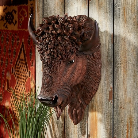 Wall Trophy - Design Toscano American Buffalo Wall Trophy