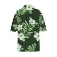 thumbnail image 3 of Kctiaxy Hawaiian Shirts for Women Short Sleeve V-Neck Button up Shirt Summer Casual Beach Floral Printed Tops Trendy Blouse, 3 of 3