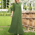 thumbnail image 1 of Cárdigan con botones para mujer vestido elegante de manga larga cárdigan de moda vestido largo, 1 of 9